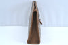 Authentic GUCCI GG Plus Clutch Hand Bag Purse PVC Leather Brown K5632