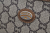 Authentic GUCCI GG Plus Clutch Hand Bag Purse PVC Leather Brown K5632