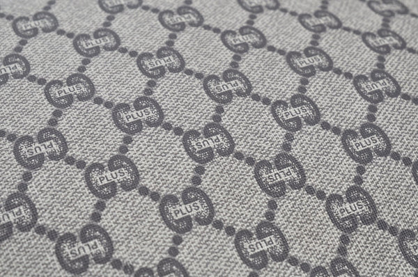 Authentic GUCCI GG Plus Clutch Hand Bag Purse PVC Leather Brown K5632