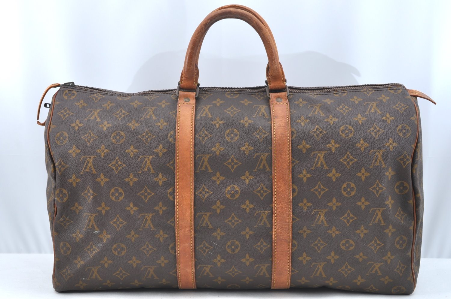 Authentic Louis Vuitton Monogram Keepall 50 Travel Boston Bag Old Model LV K5636