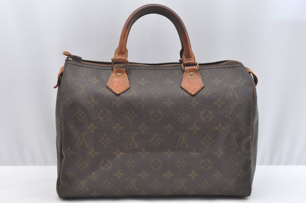 Authentic Louis Vuitton Monogram Speedy 30 Hand Boston Bag Old Model LV K5637