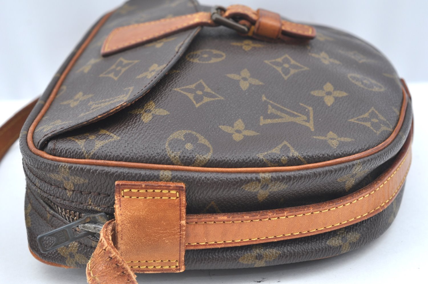 Auth Louis Vuitton Monogram Jeune Fille MM Shoulder Cross Bag Old Model LV K5639