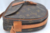 Auth Louis Vuitton Monogram Jeune Fille MM Shoulder Cross Bag Old Model LV K5639