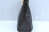 Authentic MCM Vintage Leather Shoulder Bag Purse Black K5643