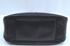 Authentic MCM Vintage Leather Shoulder Bag Purse Black K5643