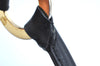 Authentic MCM Vintage Leather Shoulder Bag Purse Black K5643