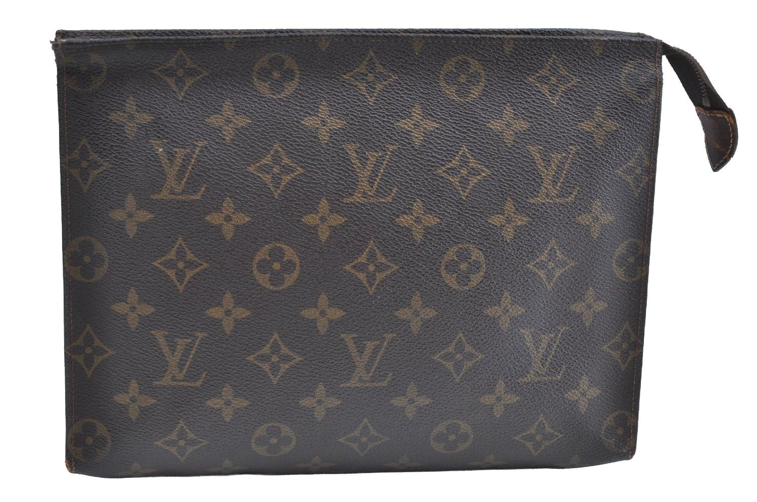 Auth Louis Vuitton Monogram Poche Toilette 26 Cosmetics Pouch Old Model LV K5650