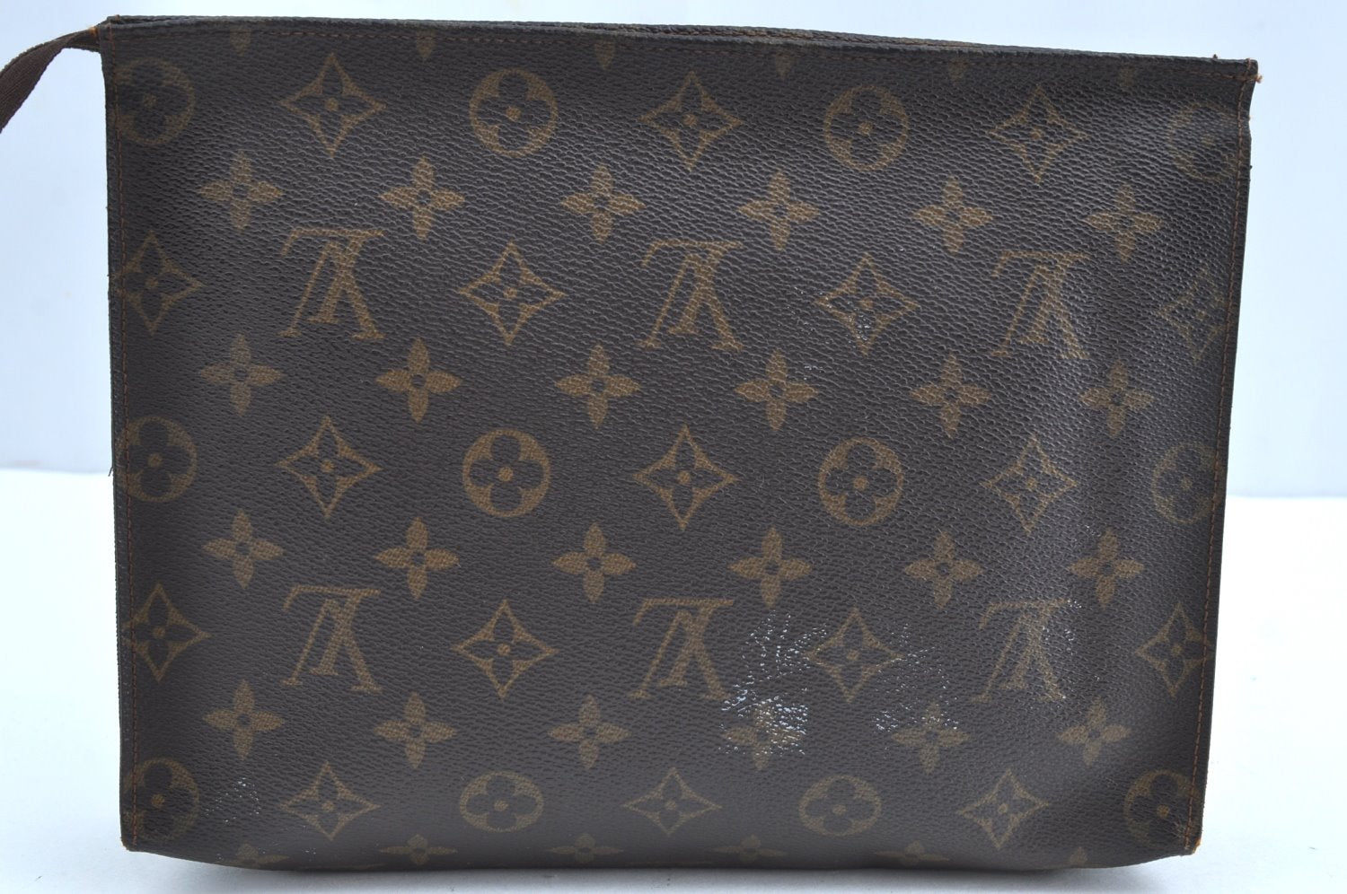 Auth Louis Vuitton Monogram Poche Toilette 26 Cosmetics Pouch Old Model LV K5650