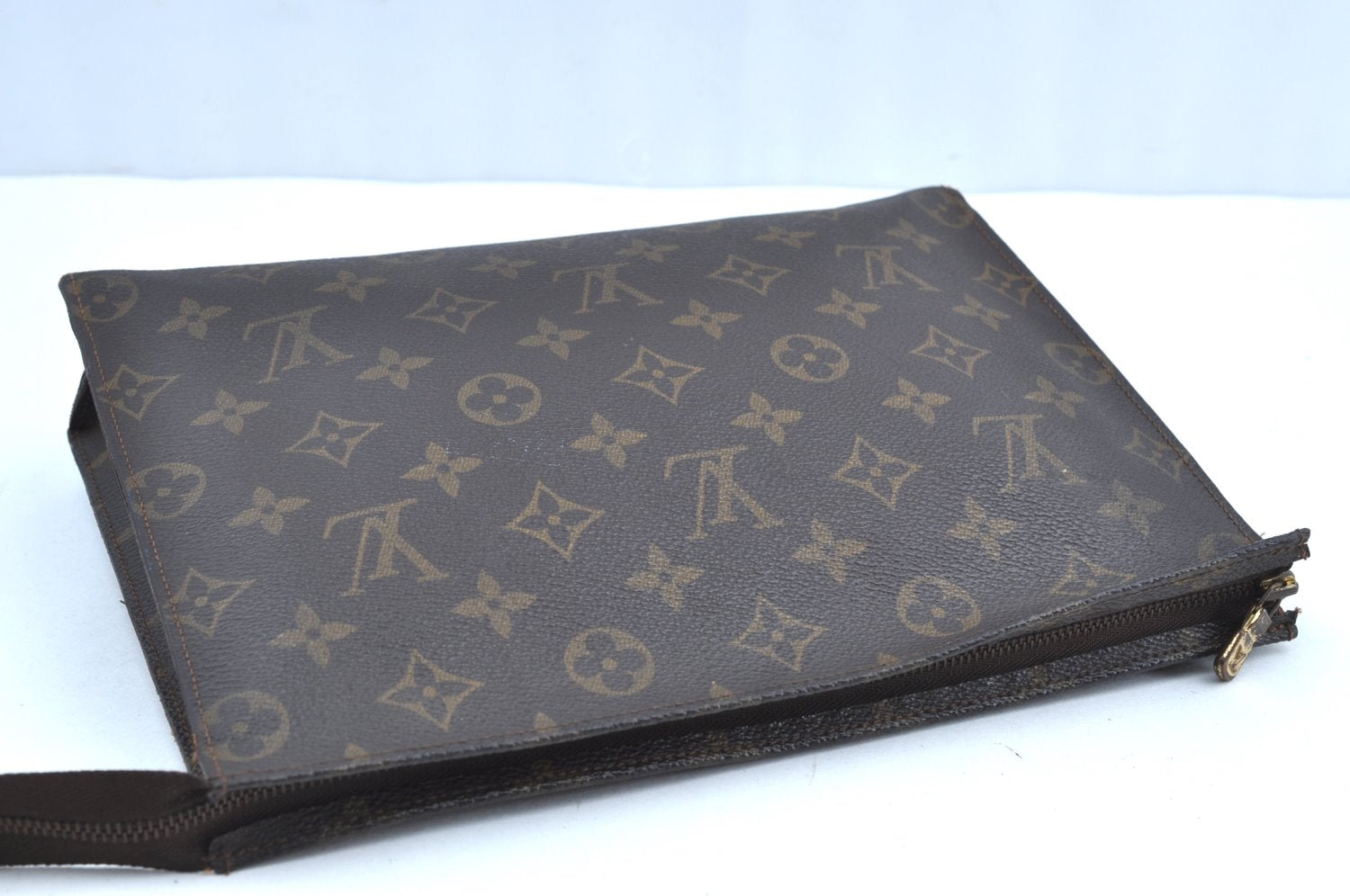 Auth Louis Vuitton Monogram Poche Toilette 26 Cosmetics Pouch Old Model LV K5650