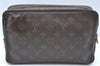 Auth Louis Vuitton Monogram Trousse Toilette 28 Clutch Hand Bag M47522 LV K5661