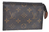 Auth Louis Vuitton Monogram Poche Toilette 15 M47546 Cosmetics Pouch Junk K5663