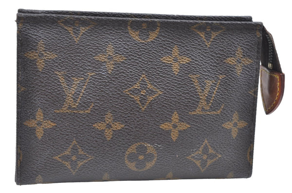 Auth Louis Vuitton Monogram Poche Toilette 15 M47546 Cosmetics Pouch Junk K5663