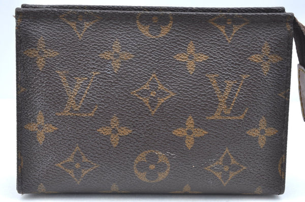 Auth Louis Vuitton Monogram Poche Toilette 15 M47546 Cosmetics Pouch Junk K5663