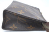 Auth Louis Vuitton Monogram Poche Toilette 15 M47546 Cosmetics Pouch Junk K5663