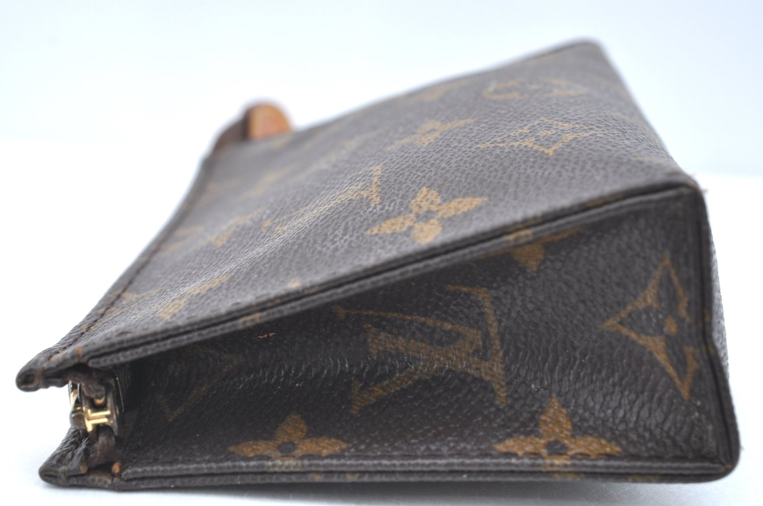 Auth Louis Vuitton Monogram Poche Toilette 15 M47546 Cosmetics Pouch Junk K5663