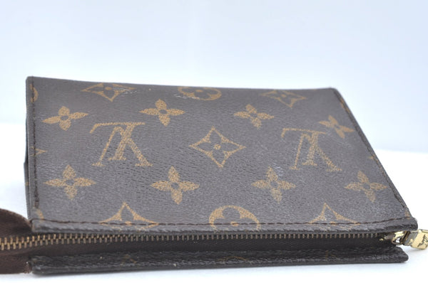 Auth Louis Vuitton Monogram Poche Toilette 15 M47546 Cosmetics Pouch Junk K5663