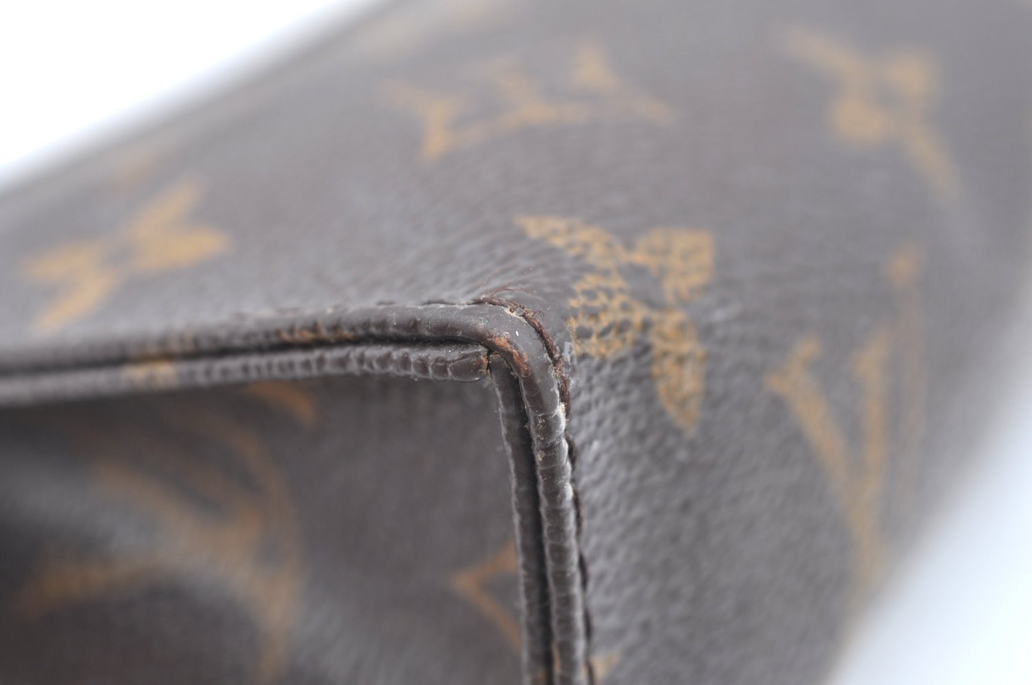 Auth Louis Vuitton Monogram Poche Toilette 15 M47546 Cosmetics Pouch Junk K5663