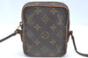 Auth Louis Vuitton Monogram Mini Poche Danube Shoulder Cross Bag M45268 LV K5665