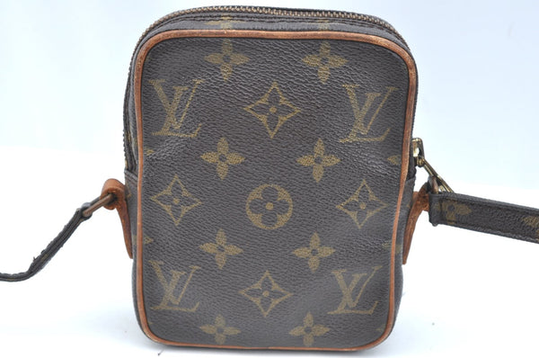 Auth Louis Vuitton Monogram Mini Poche Danube Shoulder Cross Bag M45268 LV K5665
