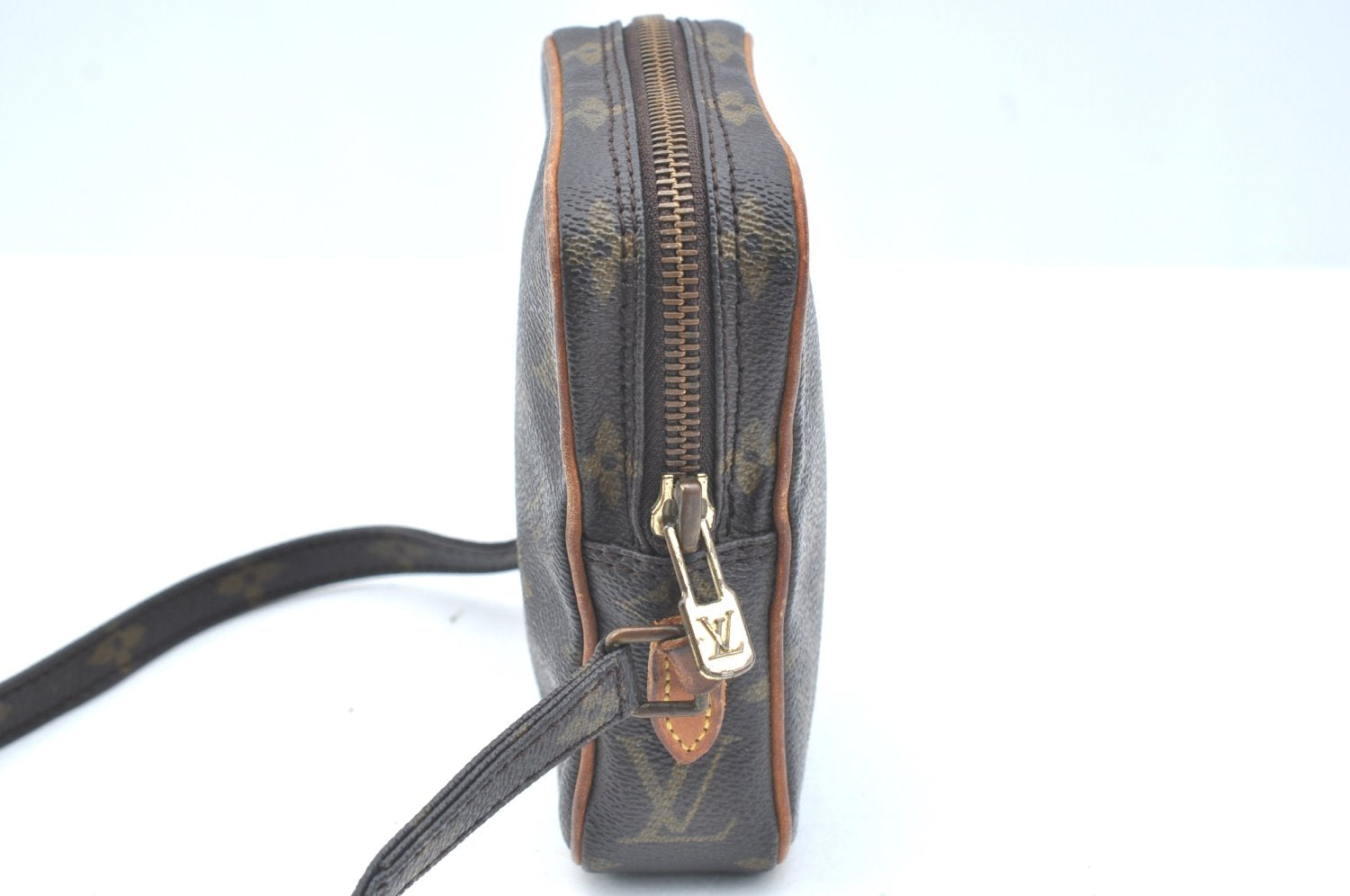 Auth Louis Vuitton Monogram Mini Poche Danube Shoulder Cross Bag M45268 LV K5665