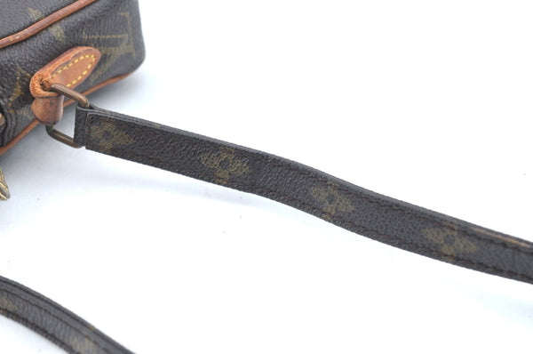 Auth Louis Vuitton Monogram Mini Poche Danube Shoulder Cross Bag M45268 LV K5665