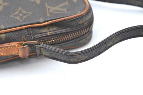 Auth Louis Vuitton Monogram Mini Poche Danube Shoulder Cross Bag M45268 LV K5665