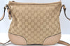 Authentic GUCCI Princy Ribbon Canvas Shoulder Cross Body Bag 204939 Beige K5667