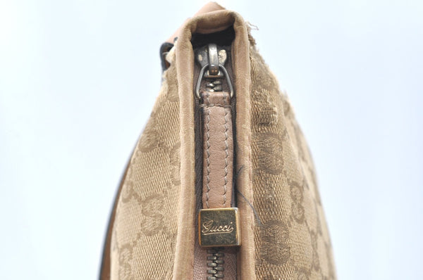 Authentic GUCCI Princy Ribbon Canvas Shoulder Cross Body Bag 204939 Beige K5667