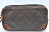 Auth Louis Vuitton Monogram Marly Dragonne PM Clutch Hand Bag Old Model K5670