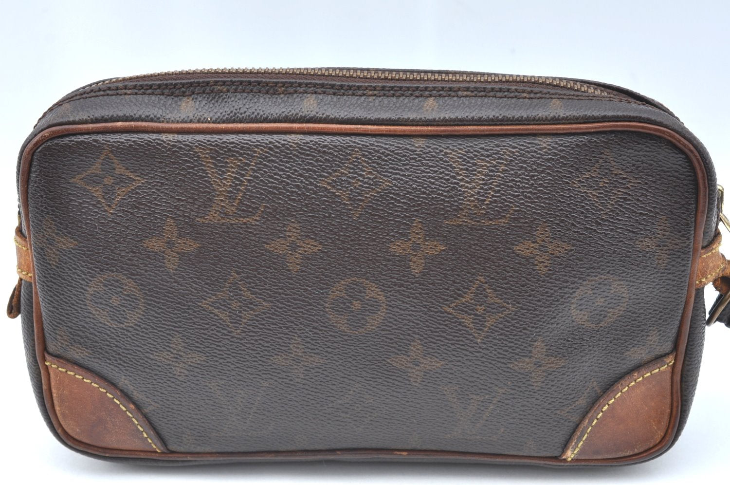 Auth Louis Vuitton Monogram Marly Dragonne PM Clutch Hand Bag Old Model K5670