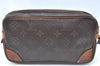 Auth Louis Vuitton Monogram Marly Dragonne PM Clutch Hand Bag Old Model K5670