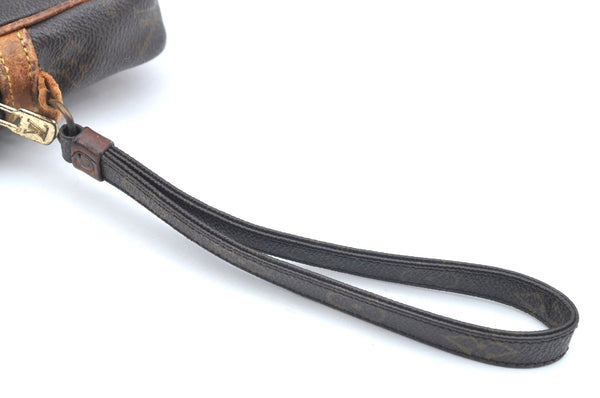 Auth Louis Vuitton Monogram Marly Dragonne PM Clutch Hand Bag Old Model K5670