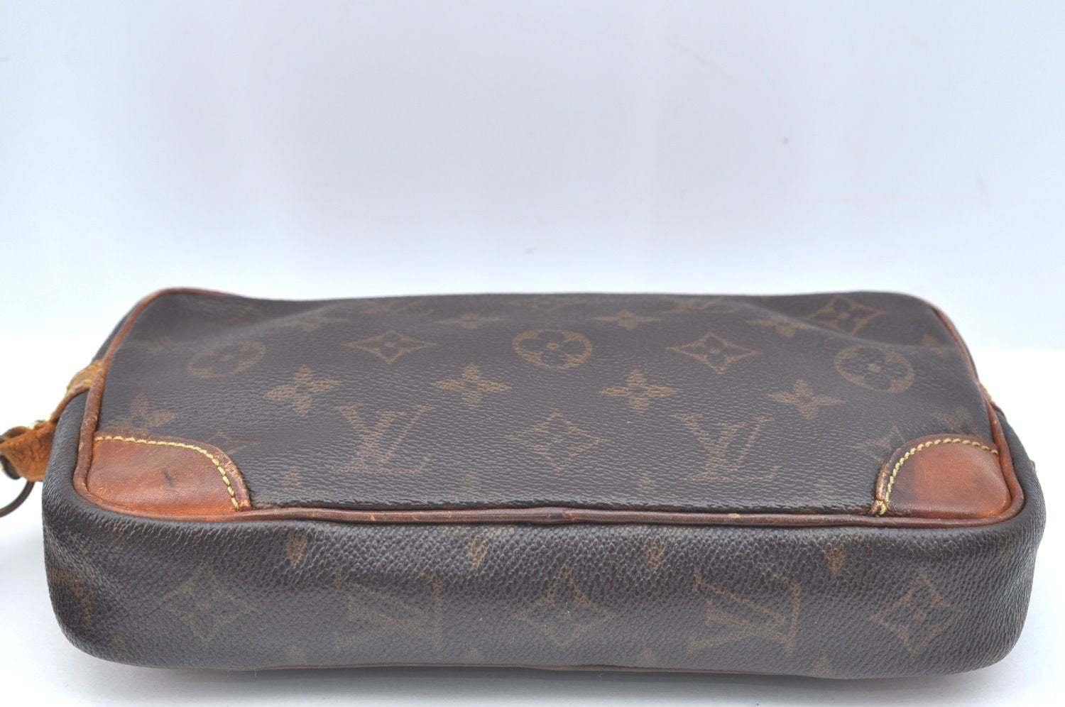 Auth Louis Vuitton Monogram Marly Dragonne PM Clutch Hand Bag Old Model K5670