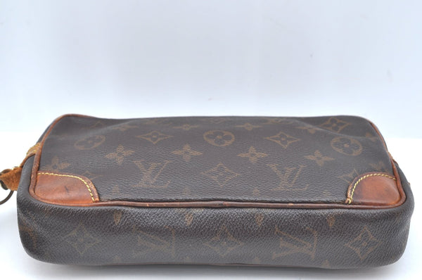Auth Louis Vuitton Monogram Marly Dragonne PM Clutch Hand Bag Old Model K5670