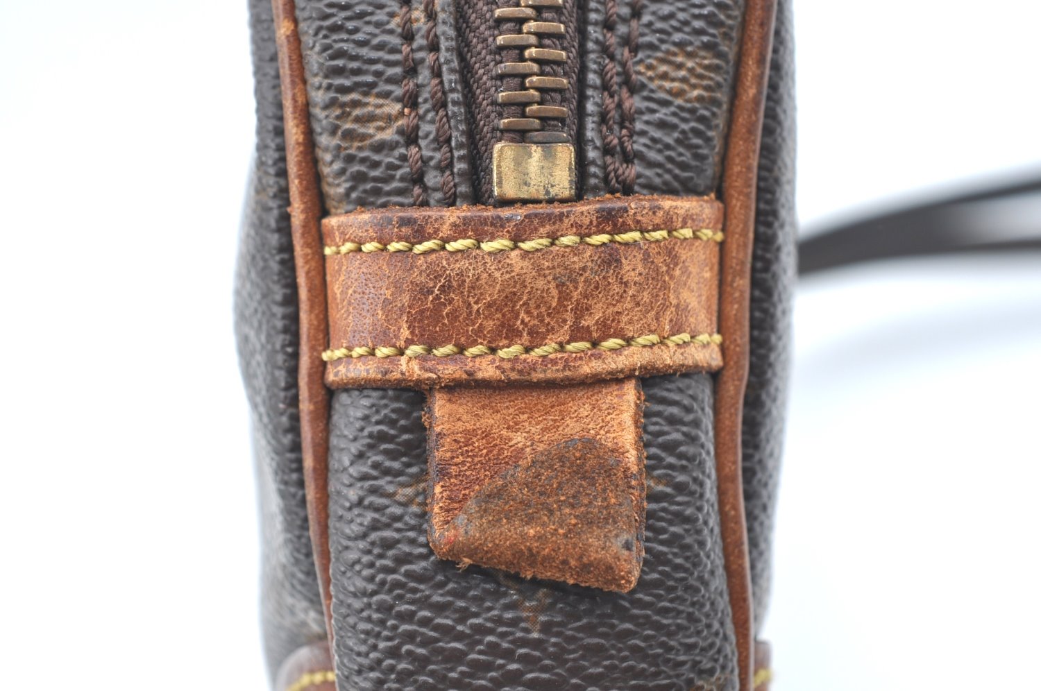 Auth Louis Vuitton Monogram Marly Dragonne PM Clutch Hand Bag Old Model K5670