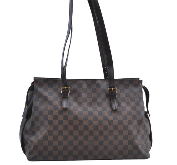 Authentic Louis Vuitton Damier Chelsea Shoulder Tote Bag N51119 LV K5674