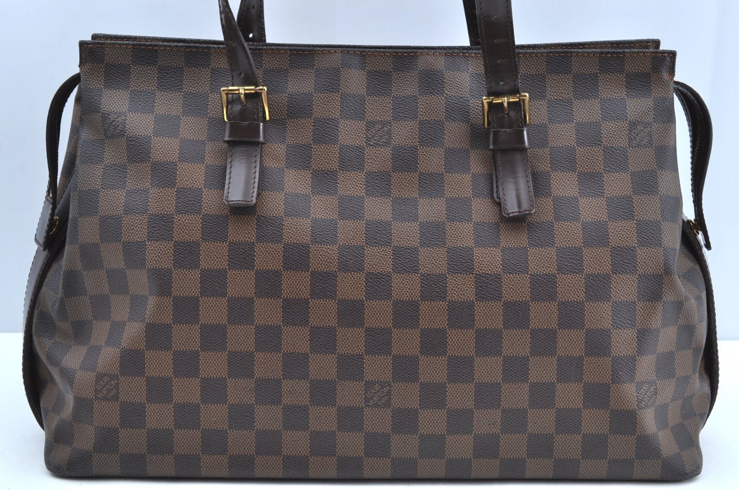 Authentic Louis Vuitton Damier Chelsea Shoulder Tote Bag N51119 LV K5674