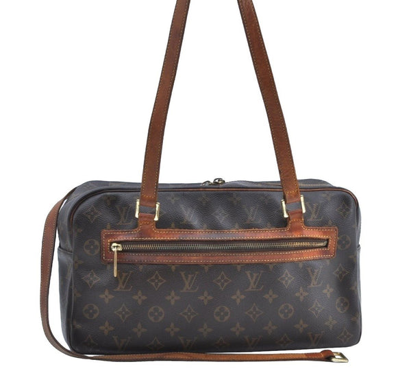 Authentic Louis Vuitton Monogram Cite GM Shoulder Bag M51181 LV Junk K5675
