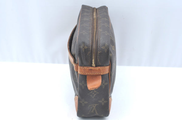 Authentic Louis Vuitton Monogram Compiegne 28 Clutch Hand Bag M51845 LV K5677