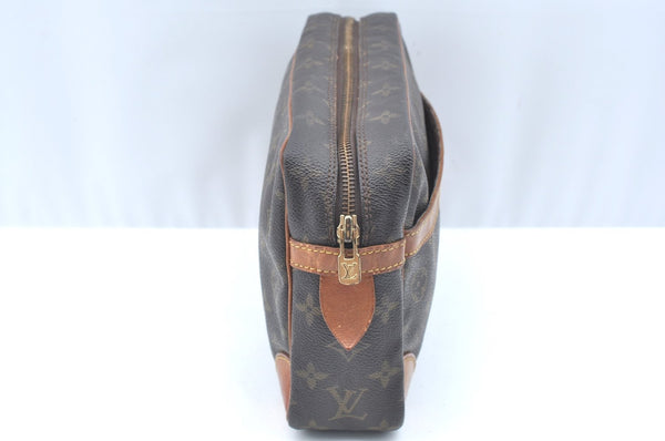 Authentic Louis Vuitton Monogram Compiegne 28 Clutch Hand Bag M51845 LV K5677