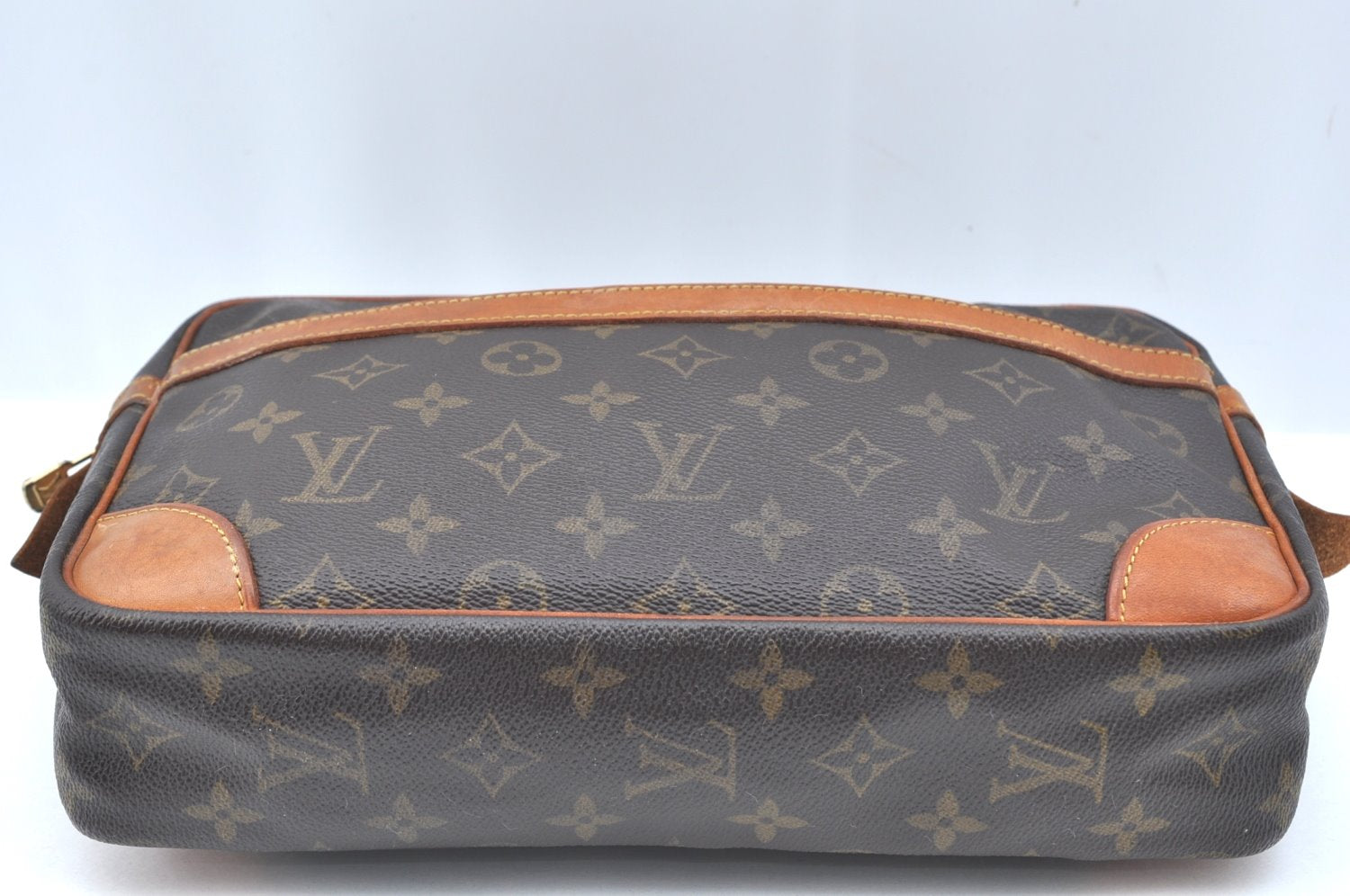 Authentic Louis Vuitton Monogram Compiegne 28 Clutch Hand Bag M51845 LV K5677