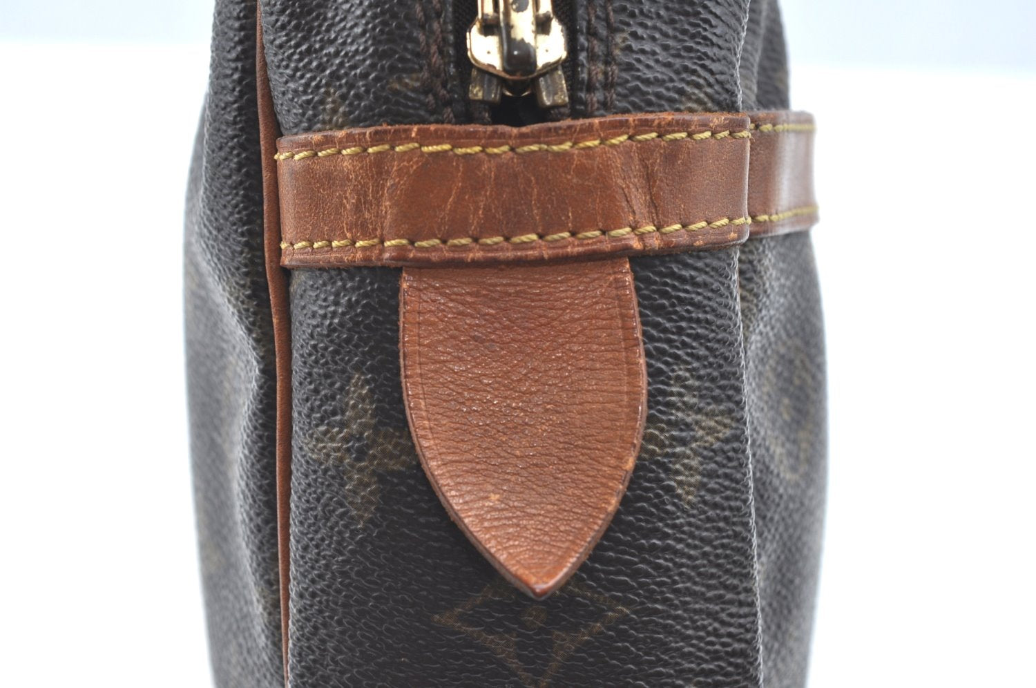 Authentic Louis Vuitton Monogram Compiegne 28 Clutch Hand Bag M51845 LV K5677