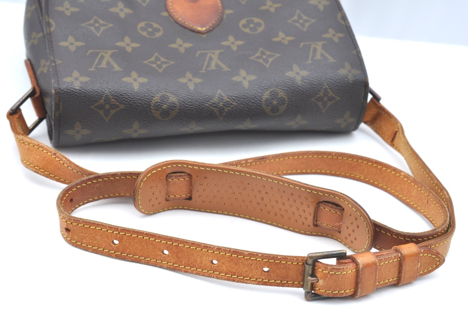 Authentic Louis Vuitton Monogram Saint Cloud GM M51242 Shoulder Cross Bag K5678