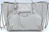 Authentic BALENCIAGA Papier Mini 2Way Hand Bag Leather 305572 Light Gray K5679