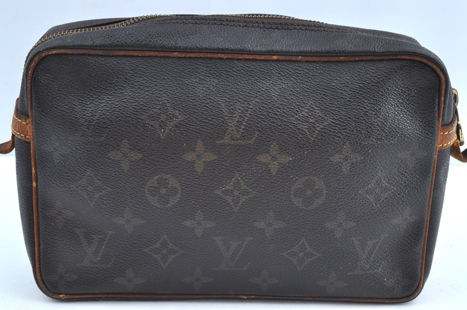 Authentic Louis Vuitton Monogram Compiegne 23 Clutch Hand Bag M51847 LV K5685