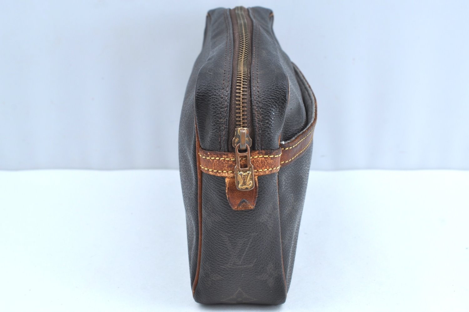 Authentic Louis Vuitton Monogram Compiegne 23 Clutch Hand Bag M51847 LV K5685