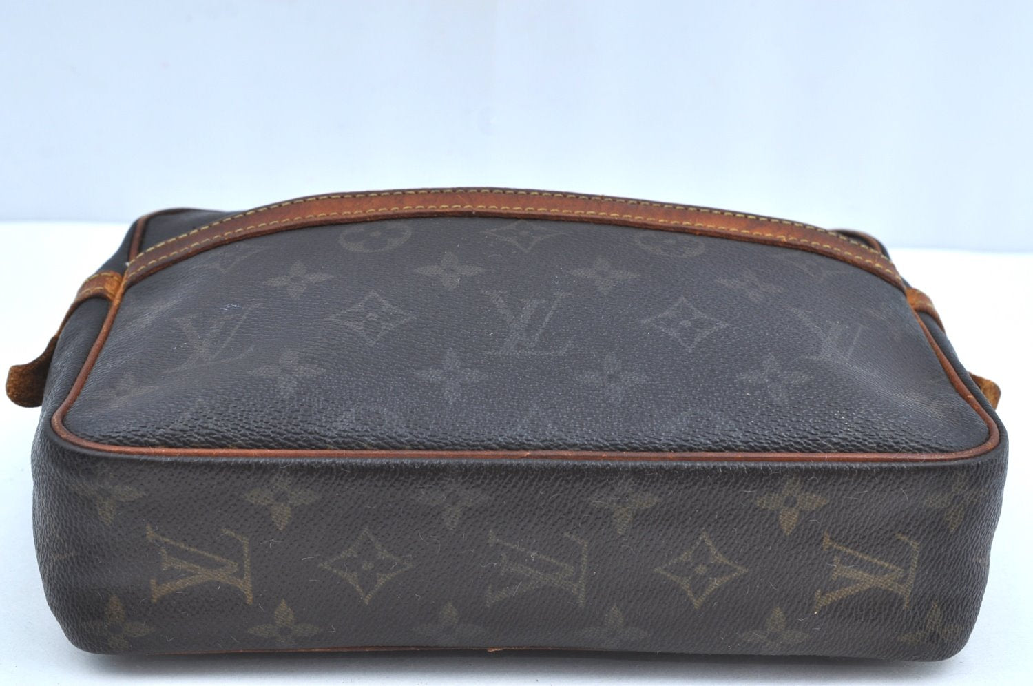 Authentic Louis Vuitton Monogram Compiegne 23 Clutch Hand Bag M51847 LV K5685