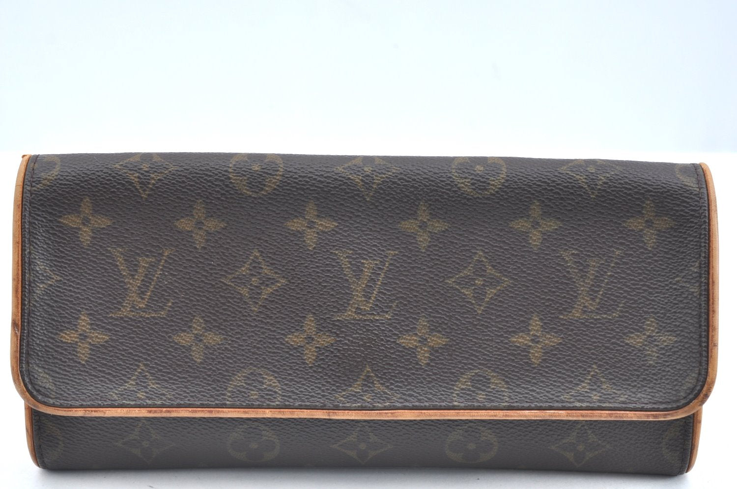 Authentic Louis Vuitton Monogram Pochette Twin GM Shoulder Bag M51852 LV K5688
