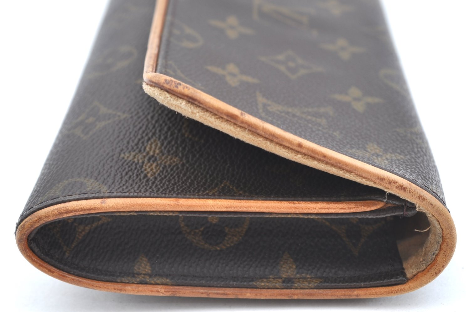 Authentic Louis Vuitton Monogram Pochette Twin GM Shoulder Bag M51852 LV K5688