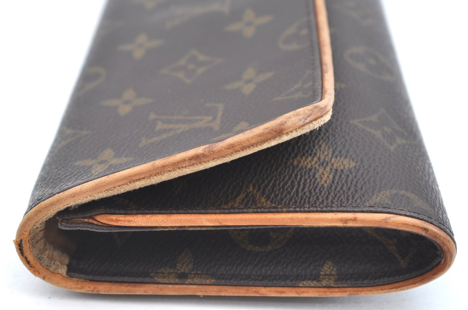 Authentic Louis Vuitton Monogram Pochette Twin GM Shoulder Bag M51852 LV K5688